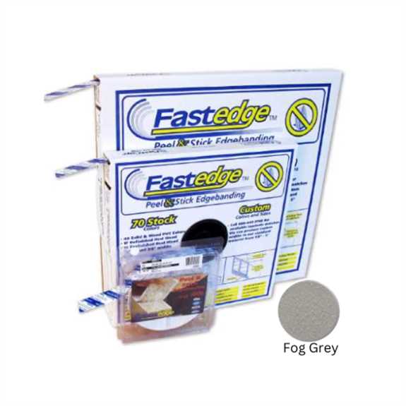 Pvc 15/16 Fastedge PSA Fog Grey 50' Roll - Peel and Stick Roll